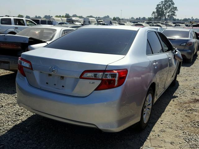 4T4BF1FKXER417794 - 2014 TOYOTA CAMRY L GRAY photo 4