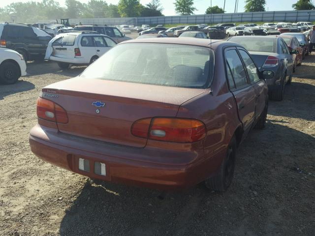 1Y1SK5289XZ441713 - 1999 CHEVROLET GEO PRIZM 红色 照片 4