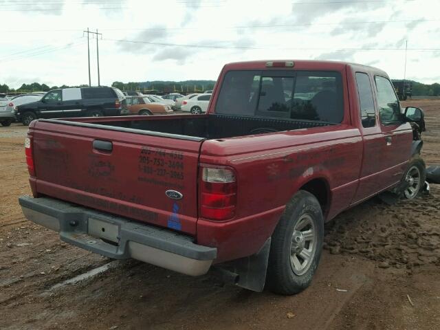 1FTYR44E52PA35990 - 2002 FORD RANGER SUP RED photo 4