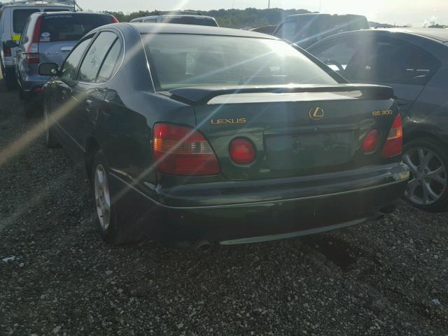 JT8BD68S0W0014770 - 1998 LEXUS GS 300 GREEN photo 3