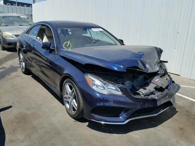 WDDKJ6FB1HF361754 - 2017 MERCEDES-BENZ E 400 BLUE photo 1