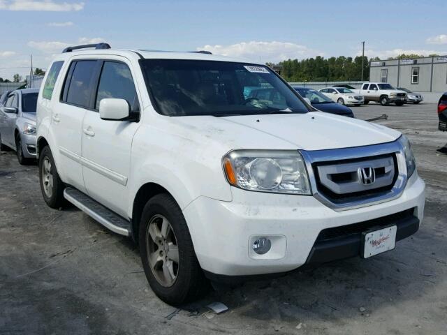 5FNYF4H54BB003111 - 2011 HONDA PILOT EXL WHITE photo 1