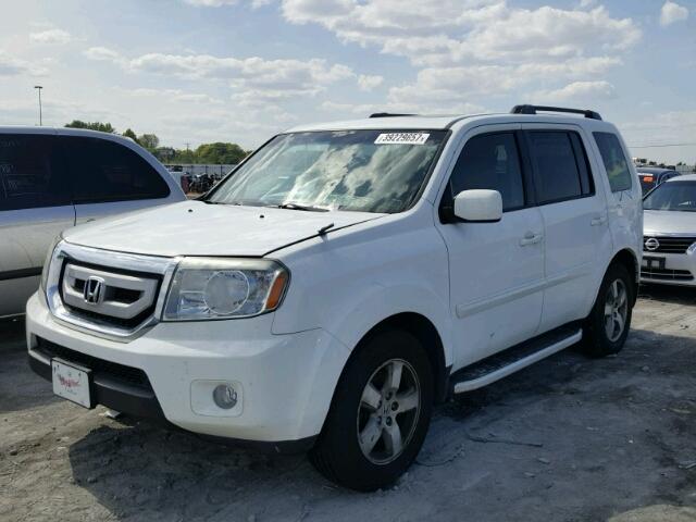 5FNYF4H54BB003111 - 2011 HONDA PILOT EXL WHITE photo 2