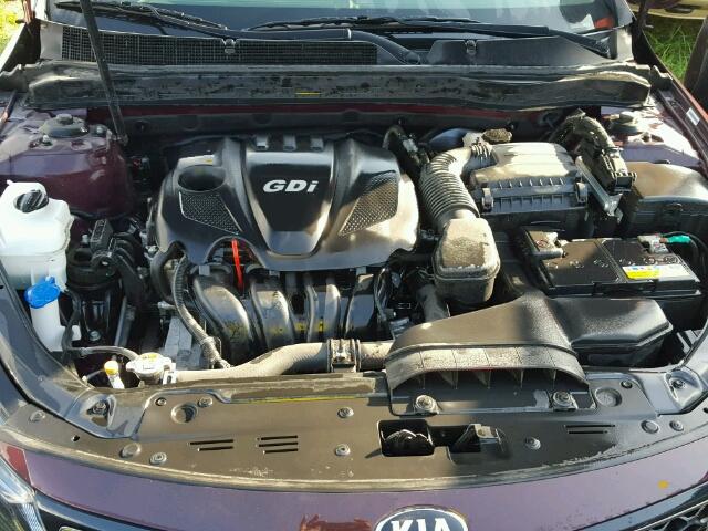 5XXGM4A76FG434212 - 2015 KIA OPTIMA LX BURGUNDY photo 7