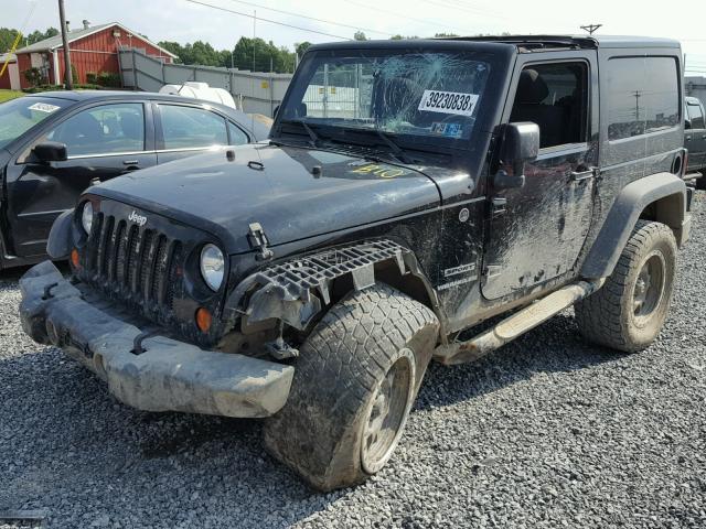 1C4AJWAG9CL197236 - 2012 JEEP WRANGLER S BLACK photo 2