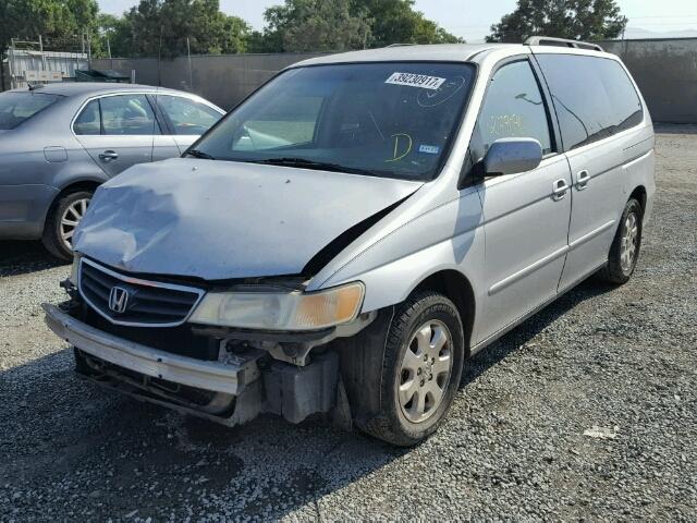 5FNRL18082B026326 - 2002 HONDA ODYSSEY EX SILVER photo 2