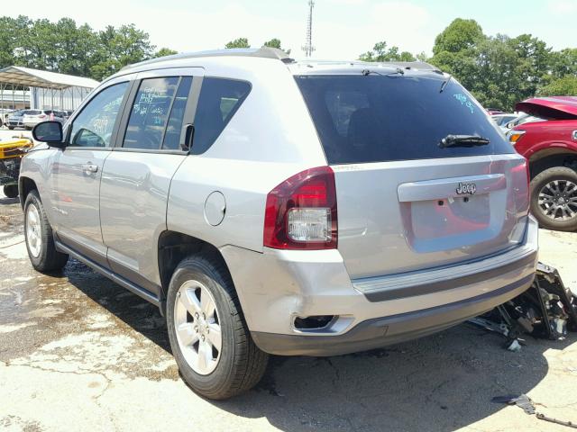 1C4NJCBA4ED843581 - 2014 JEEP COMPASS SP SILVER photo 3