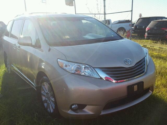 5TDDK3DC8ES077320 - 2014 TOYOTA SIENNA TAN photo 1