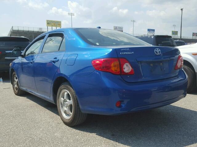 JTDBL40E299030645 - 2009 TOYOTA COROLLA BA BLUE photo 3