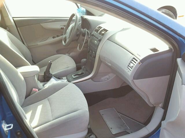 JTDBL40E299030645 - 2009 TOYOTA COROLLA BA BLUE photo 5