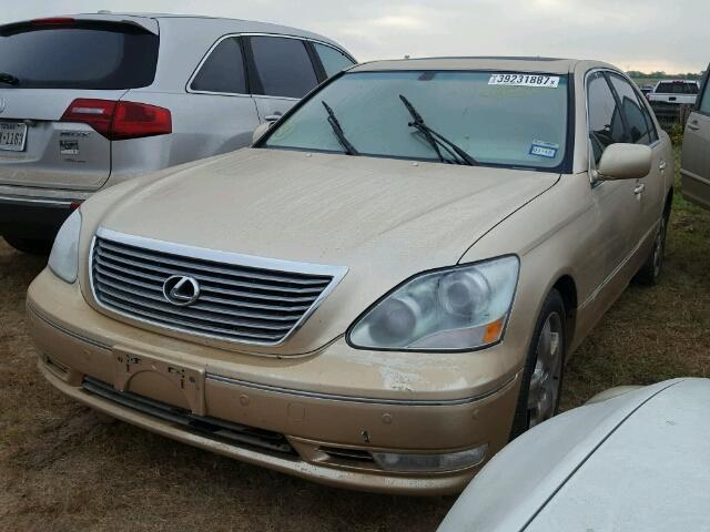 JTHBN36FX55008655 - 2005 LEXUS LS BEIGE photo 2