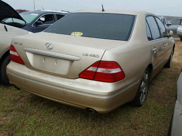 JTHBN36FX55008655 - 2005 LEXUS LS BEIGE photo 4