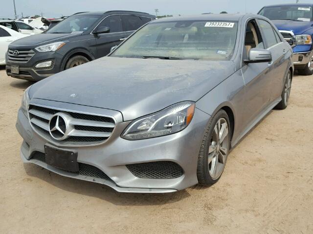 WDDHF5KBXEB025194 - 2014 MERCEDES-BENZ E GRAY photo 2