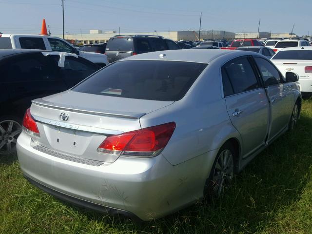 4T1BK3DB6CU472227 - 2012 TOYOTA AVALON SILVER photo 4