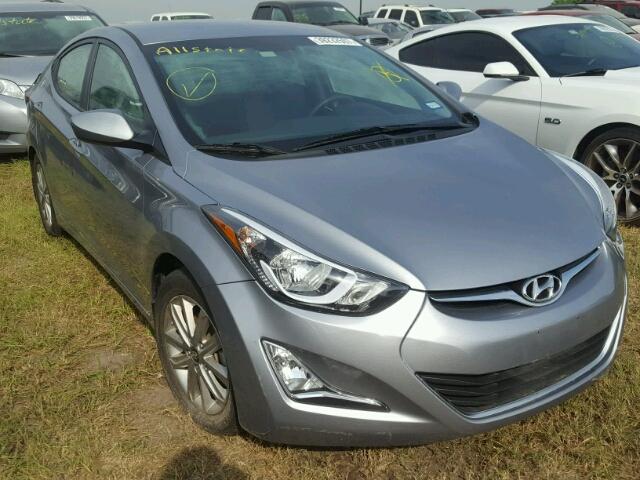 5NPDH4AE0GH783913 - 2016 HYUNDAI ELANTRA SE SILVER photo 1