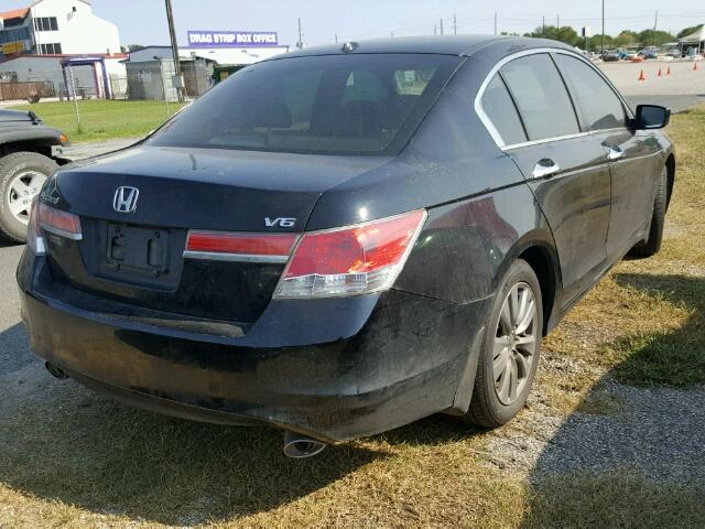 1HGCP3F85CA030652 - 2012 HONDA ACCORD EXL BLACK photo 4