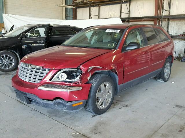 2C4GM68405R547313 - 2005 CHRYSLER PACIFICA T RED photo 2