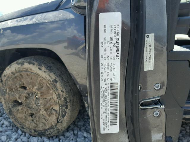 1C4NJCBA0ED789910 - 2014 JEEP COMPASS SP GRAY photo 10