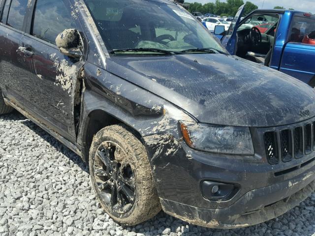 1C4NJCBA0ED789910 - 2014 JEEP COMPASS SP GRAY photo 9