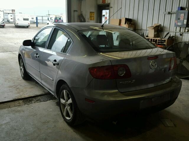 JM1BK32F351273747 - 2005 MAZDA 3 GRAY photo 3