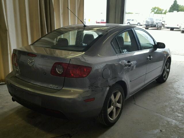 JM1BK32F351273747 - 2005 MAZDA 3 GRAY photo 4