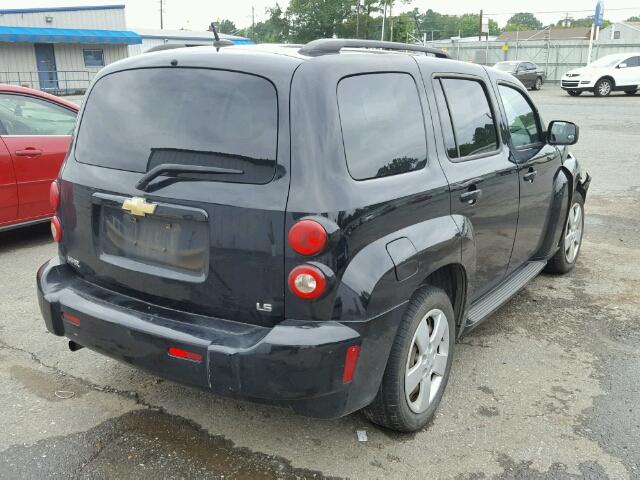 3GNCA13D28S654413 - 2008 CHEVROLET HHR LS BLACK photo 4