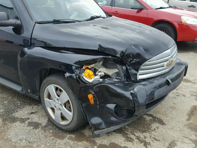 3GNCA13D28S654413 - 2008 CHEVROLET HHR LS BLACK photo 9