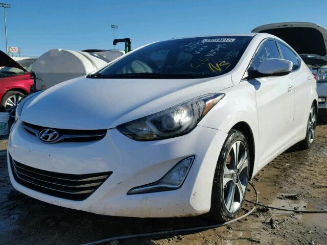 KMHDH4AH9FU425736 - 2015 HYUNDAI ELANTRA WHITE photo 2