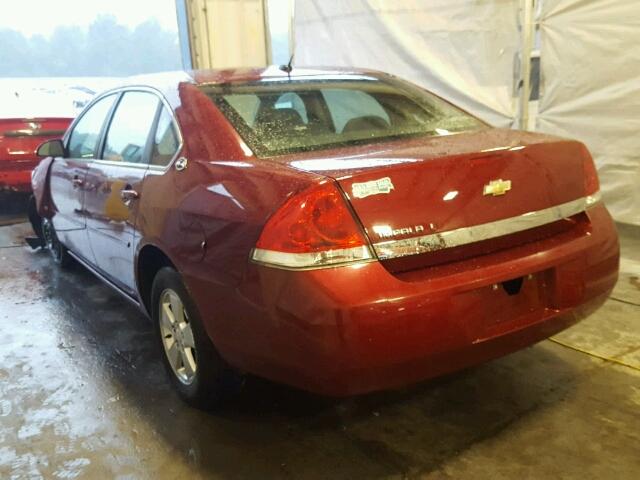 2G1WT58N881360107 - 2008 CHEVROLET IMPALA BURGUNDY photo 3