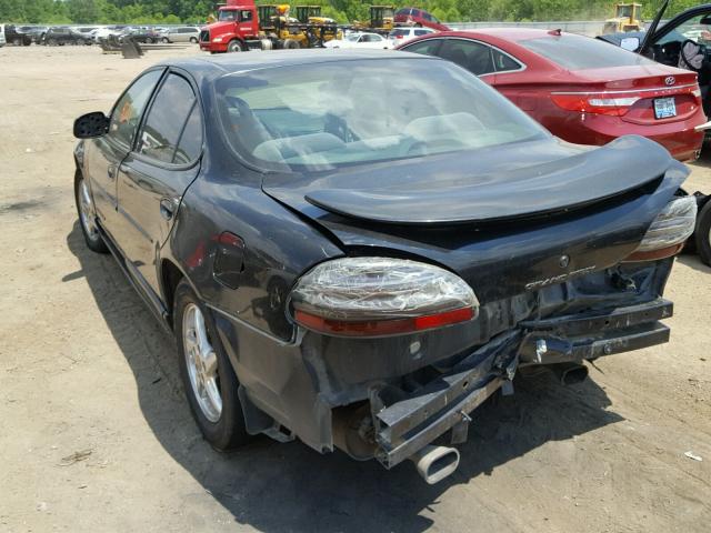 1G2WP52K31F260820 - 2001 PONTIAC GRAND PRIX BLACK photo 3