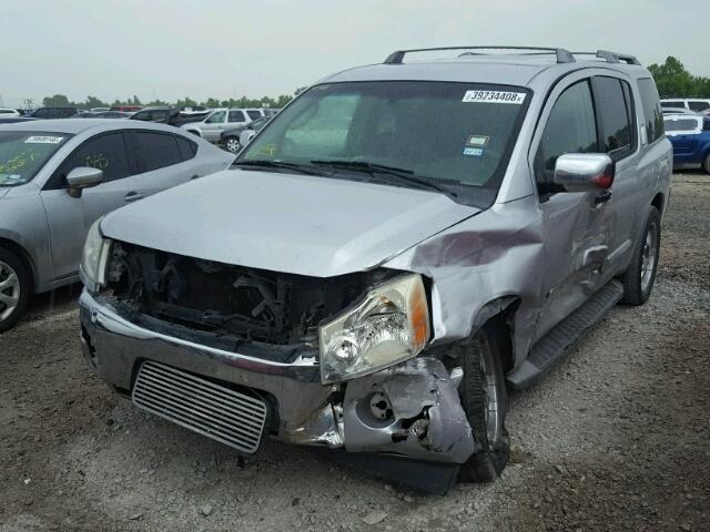 5N1AA08A65N712503 - 2005 NISSAN ARMADA SE SILVER photo 2