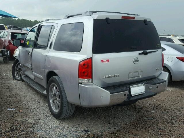 5N1AA08A65N712503 - 2005 NISSAN ARMADA SE SILVER photo 3