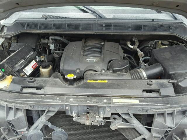 5N1AA08A65N712503 - 2005 NISSAN ARMADA SE SILVER photo 7