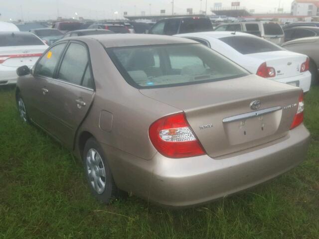 4T1BE32K83U139134 - 2003 TOYOTA CAMRY LE GOLD photo 3