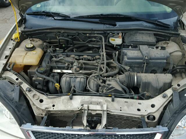 1FAHP34N76W168915 - 2006 FORD FOCUS TAN photo 7