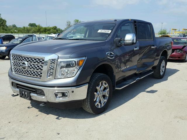 1N6BA1F47HN510539 - 2017 NISSAN TITAN XD S GRAY photo 2