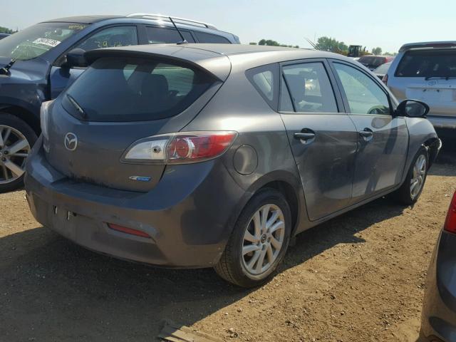 JM1BL1L74D1718780 - 2013 MAZDA 3 I GRAY photo 4