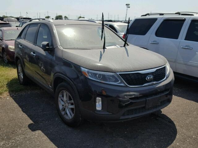 5XYKTCA64EG523902 - 2014 KIA SORENTO LX BLACK photo 1