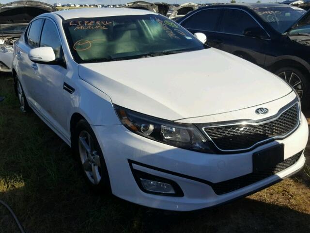 5XXGM4A76EG277585 - 2014 KIA OPTIMA WHITE photo 1