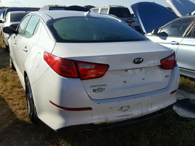 5XXGM4A76EG277585 - 2014 KIA OPTIMA WHITE photo 3