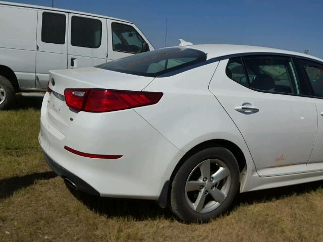 5XXGM4A76EG277585 - 2014 KIA OPTIMA WHITE photo 9