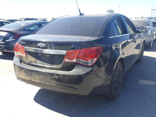 1G1PF5S94B7292146 - 2011 CHEVROLET CRUZE LT BLACK photo 4