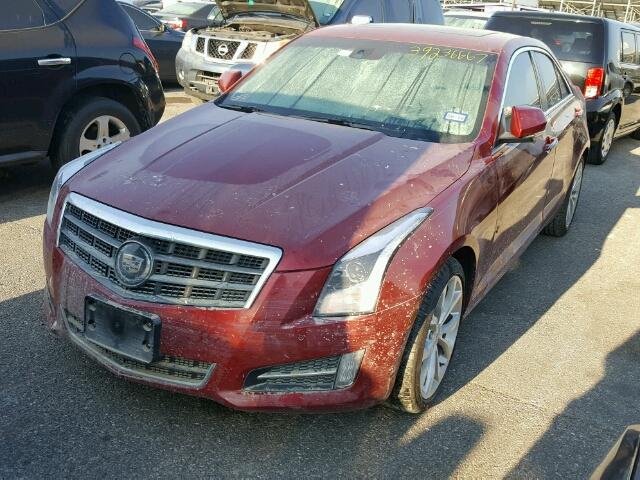 1G6AM5SX7E0100946 - 2014 CADILLAC ATS PREMIU RED photo 2