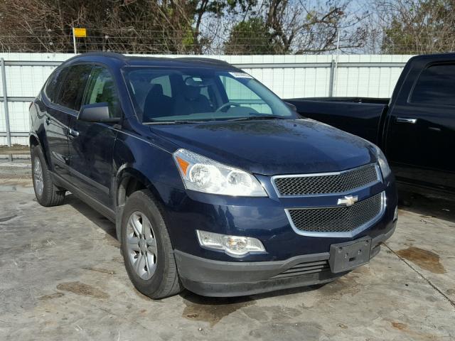 1GNKRFED8CJ369353 - 2012 CHEVROLET TRAVERSE L BLUE photo 1