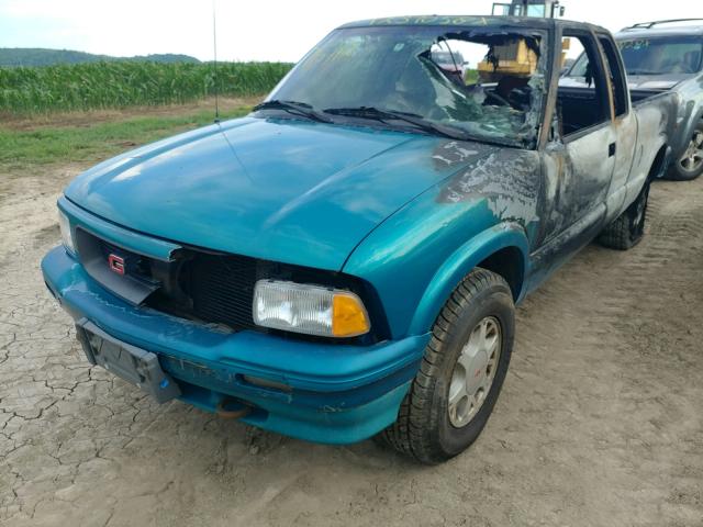 1GTDT19Z4RK512443 - 1994 GMC SONOMA TURQUOISE photo 2