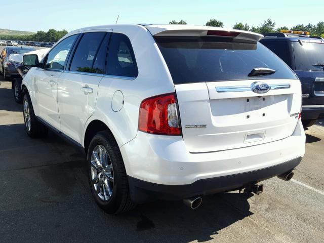 2FMDK4KC4BBA02194 - 2011 FORD EDGE LIMIT WHITE photo 3