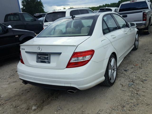 WDDGF5GB2AR123075 - 2010 MERCEDES-BENZ C 350 WHITE photo 4