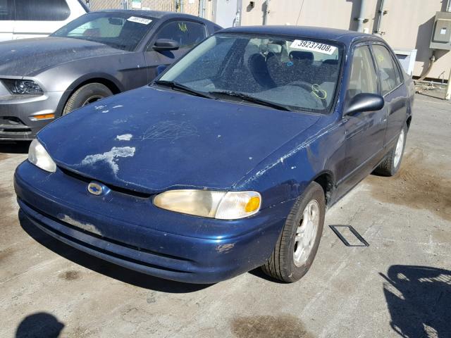 1Y1SK5484WZ404306 - 1998 CHEVROLET GEO PRIZM BLUE photo 2