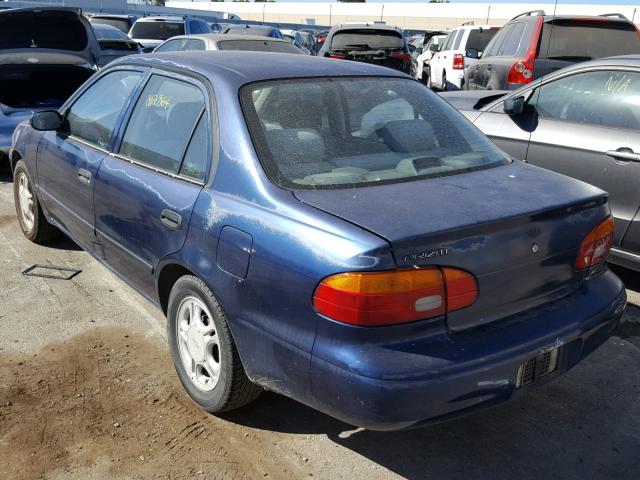 1Y1SK5484WZ404306 - 1998 CHEVROLET GEO PRIZM BLUE photo 3