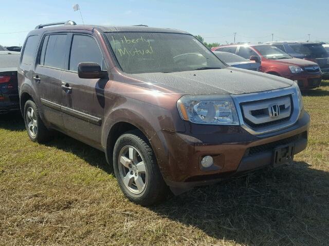 5FNYF3H56AB018993 - 2010 HONDA PILOT EXL MAROON photo 1